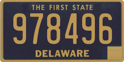 DE license plate 978496