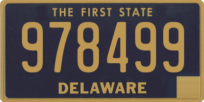 DE license plate 978499