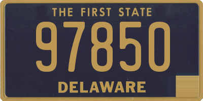 DE license plate 97850