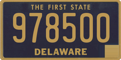 DE license plate 978500