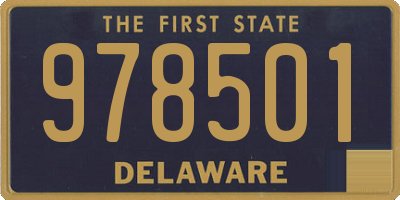 DE license plate 978501