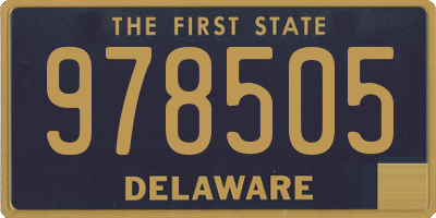 DE license plate 978505