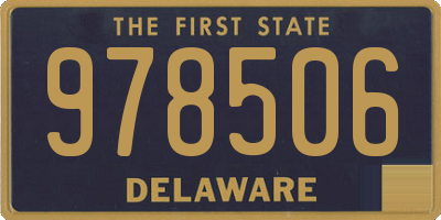 DE license plate 978506