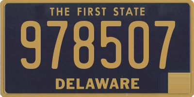 DE license plate 978507