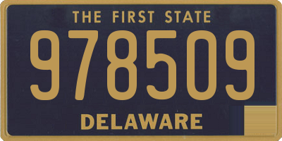 DE license plate 978509