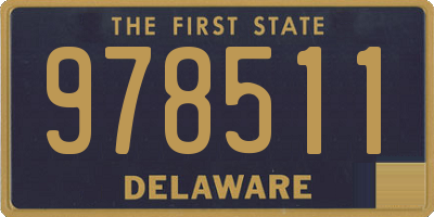 DE license plate 978511