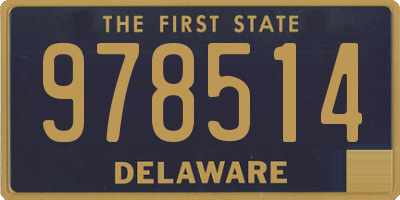 DE license plate 978514