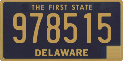 DE license plate 978515