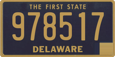 DE license plate 978517