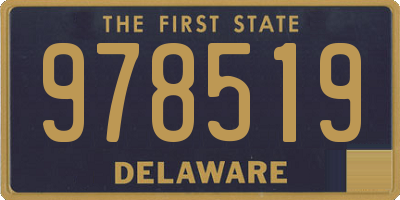 DE license plate 978519