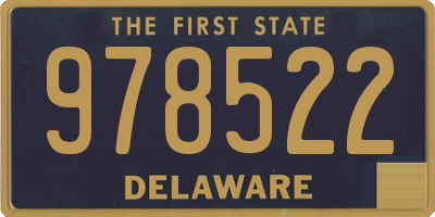 DE license plate 978522