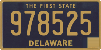 DE license plate 978525