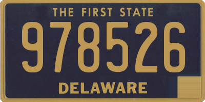 DE license plate 978526