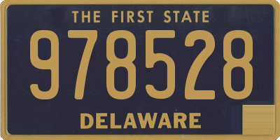 DE license plate 978528