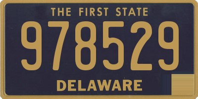 DE license plate 978529