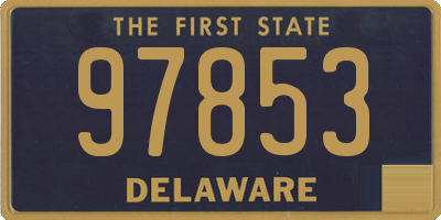 DE license plate 97853