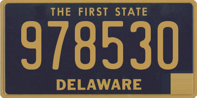 DE license plate 978530