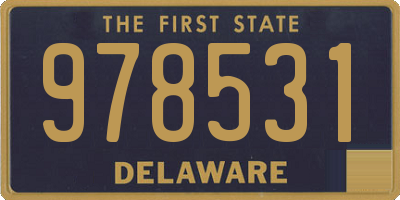 DE license plate 978531