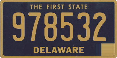 DE license plate 978532