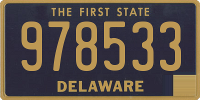 DE license plate 978533