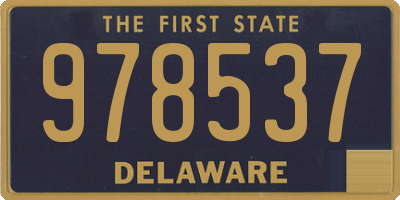 DE license plate 978537