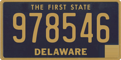 DE license plate 978546