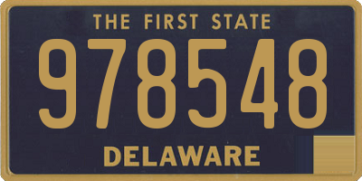 DE license plate 978548