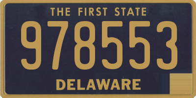 DE license plate 978553