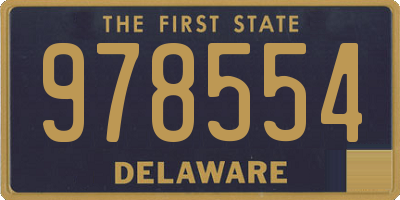 DE license plate 978554