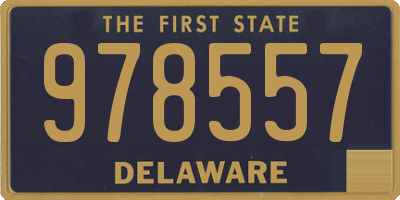 DE license plate 978557