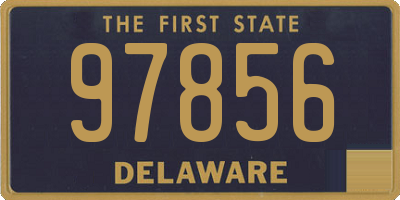 DE license plate 97856