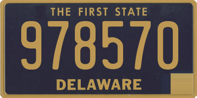 DE license plate 978570