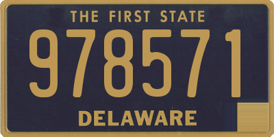 DE license plate 978571