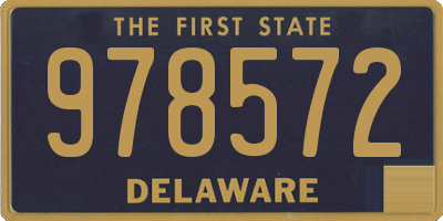 DE license plate 978572