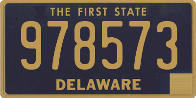 DE license plate 978573