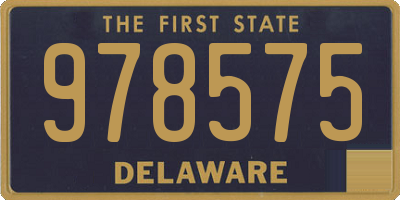 DE license plate 978575