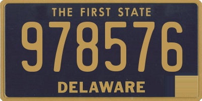 DE license plate 978576