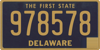 DE license plate 978578