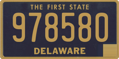 DE license plate 978580