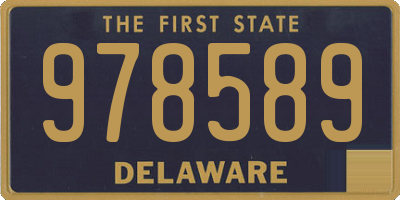 DE license plate 978589