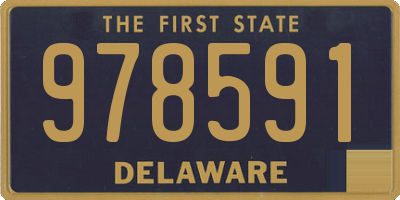 DE license plate 978591