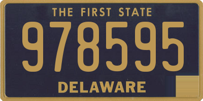 DE license plate 978595