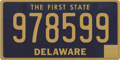 DE license plate 978599