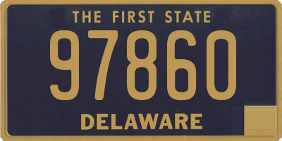 DE license plate 97860