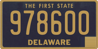 DE license plate 978600