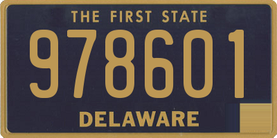 DE license plate 978601