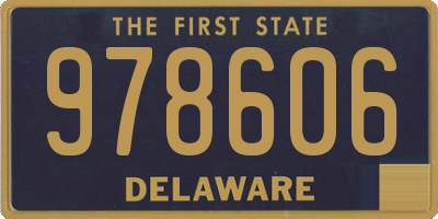 DE license plate 978606