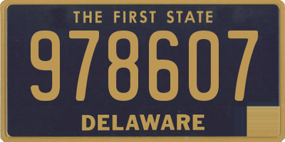 DE license plate 978607