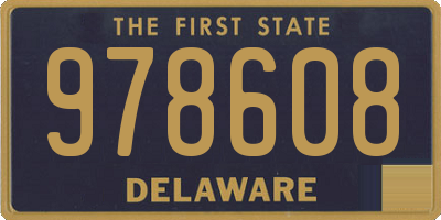 DE license plate 978608