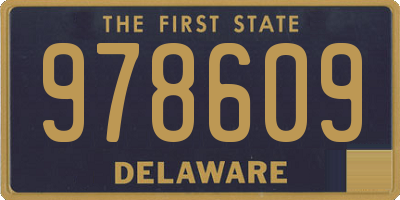 DE license plate 978609